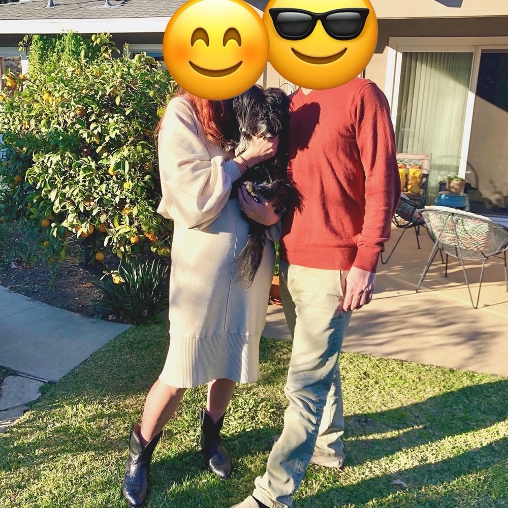 Free People Oversized Cream Sweater Midi Dress with Balloon Sleeves - Picture 11 of 11